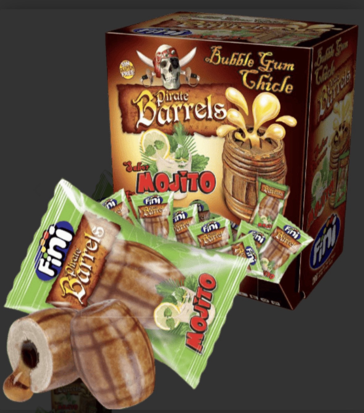 Finiboom baril pirate (lot de 10)
