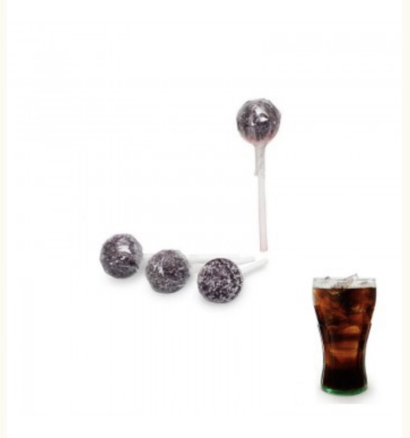 Mini sucette cola gum (lot de 10) – Image 2