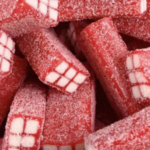 Briques acidulées fraise – 100g