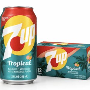 7up Tropical Flavored Soda 355ml - 7up Soda Saveur Tropicale