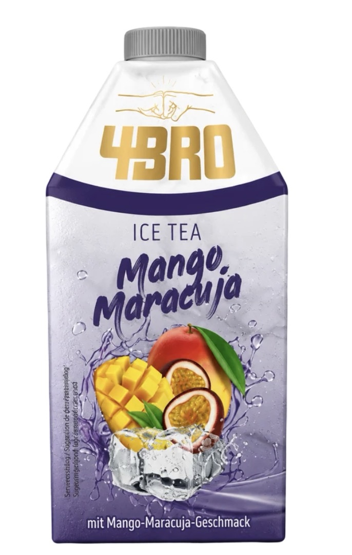 4Bro Thé Froid Mangue Fruit De La Passion Maracuyà 500ml