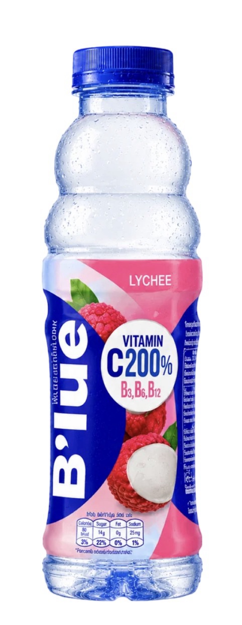 B’lue Lychee 500ml - Boisson Thaïlande Aromatisée Au Litchi