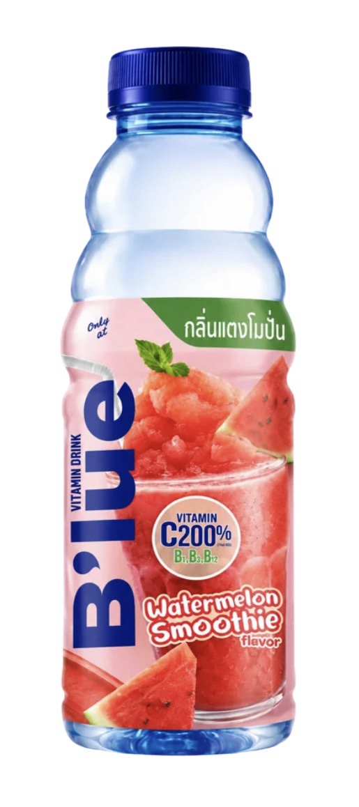 B’lue Watermelon Smoothie 500ml - Boisson Thaïlande Aromatisée À La Pastèque Et Smoothie