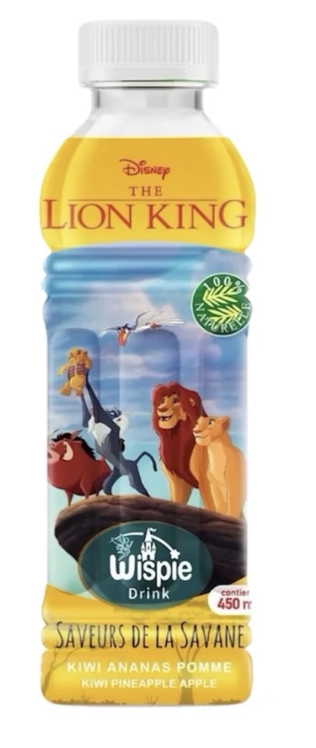 Disney Wispie Drink - Le Roi Lion Kiwi Ananas Pomme 450ml