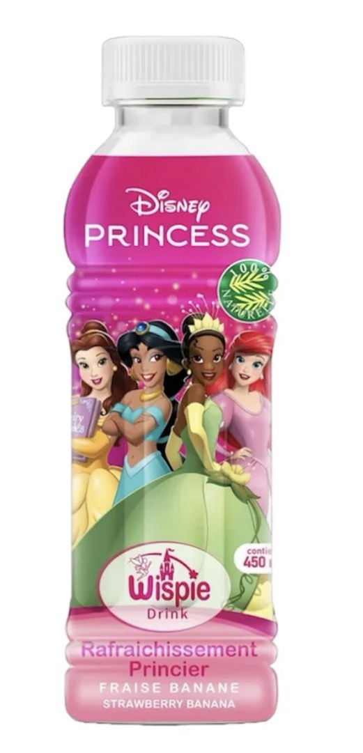 Disney Wispie Drink - Princess Fraise Banane 450ml