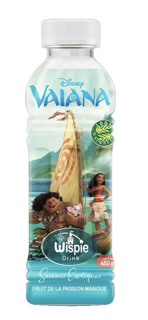 Disney Wispie Drink - Vaiana Fruit De La Passion Mangue 450ml