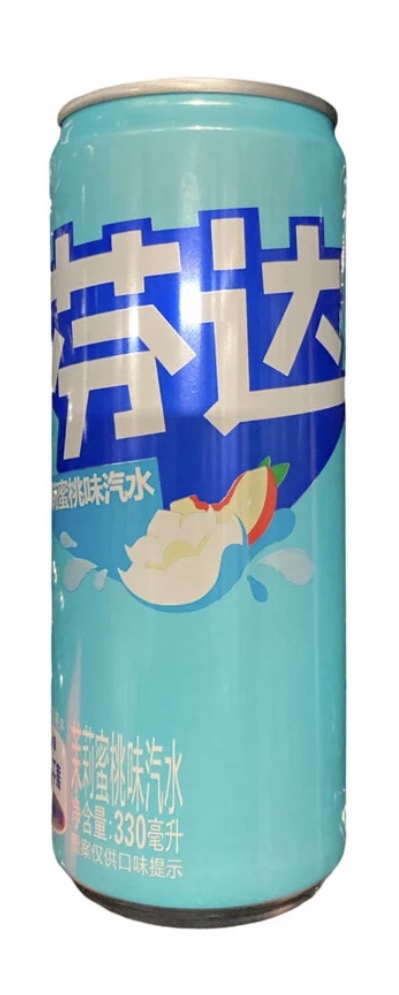 Fanta White Peach Jasmin China 33cl - Fanta Pêche Blanche & Jasmin Chine