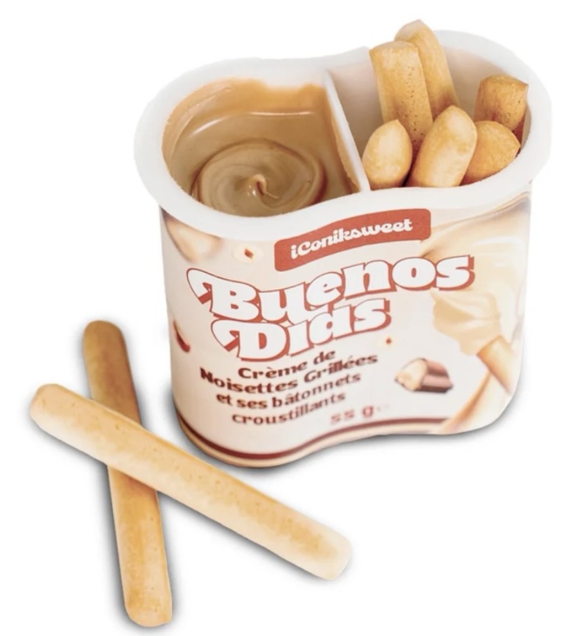 IConiksweet - Buenos Dias - Crème De Noisettes Grillés Et Des Bâtonnets Croustillants 55g – Image 2