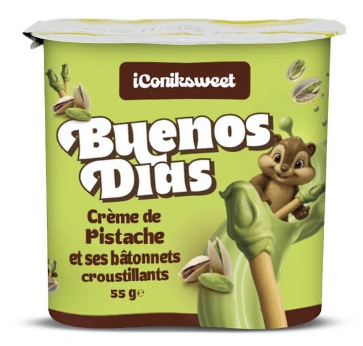 IConiksweet - Buenos Dias - Crème De Pistache Et Ses Bâtonnets Croustillants 55g