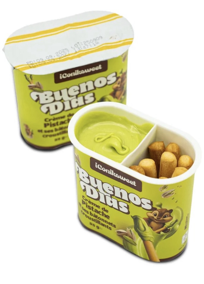 IConiksweet - Buenos Dias - Crème De Pistache Et Ses Bâtonnets Croustillants 55g – Image 2