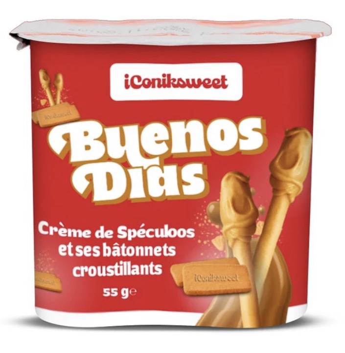IConiksweet - Buenos Dias - Crème De Spéculoos Et Ses Bâtonnets Croustillants 55g