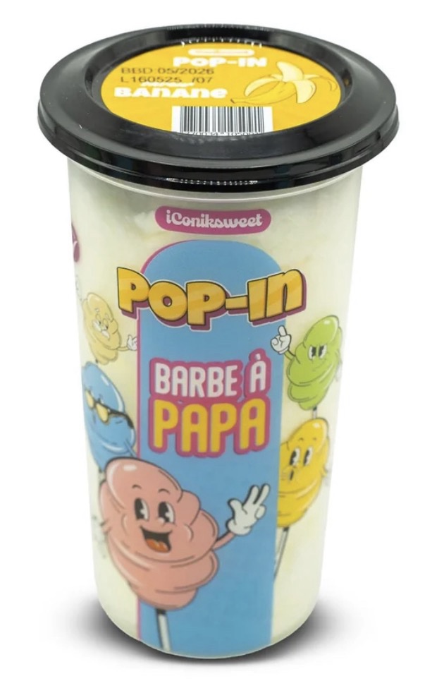IConiksweet - Pop-In Barbe À Papa Banane 60g
