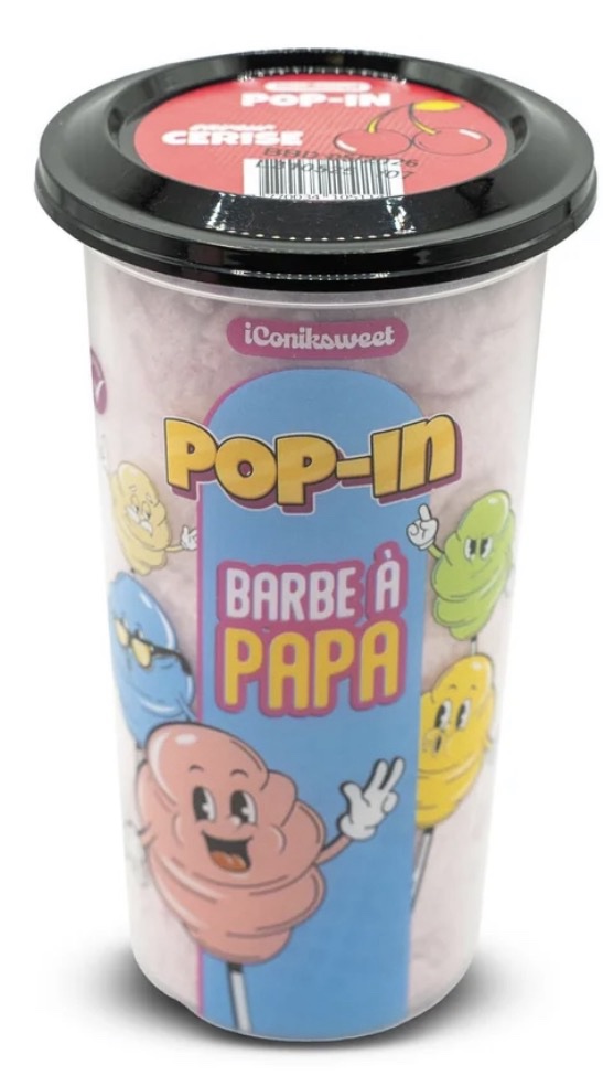 IConiksweet - Pop-In Barbe À Papa Cerise 60g