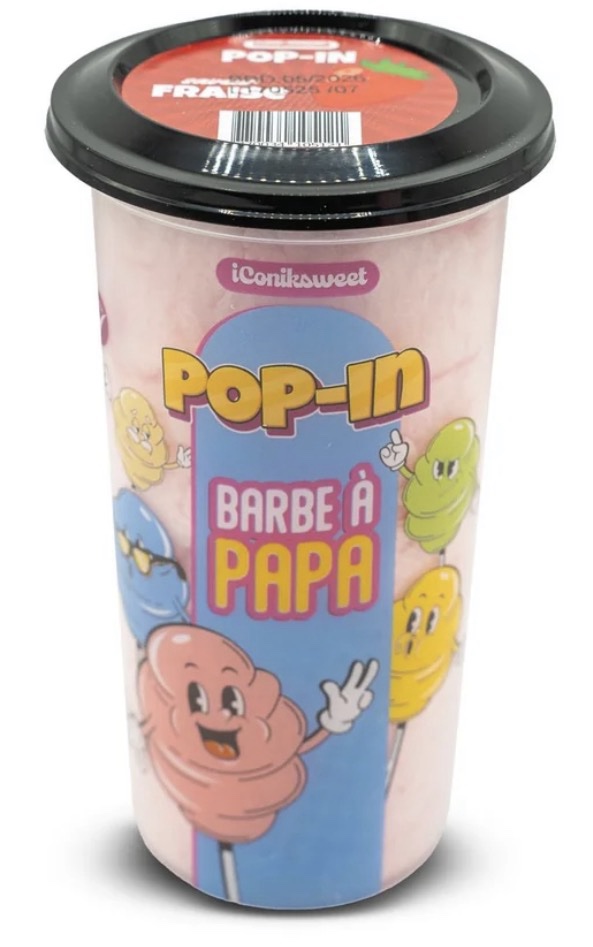 IConiksweet - Pop-In Barbe À Papa Fraise 60g