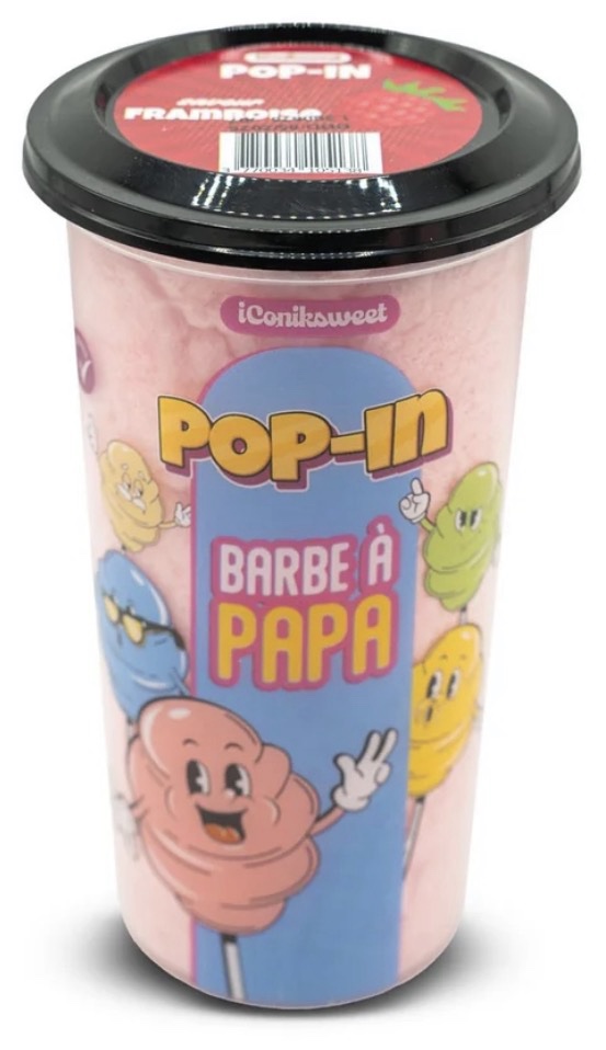 IConiksweet - Pop-In Barbe À Papa Framboise 60g
