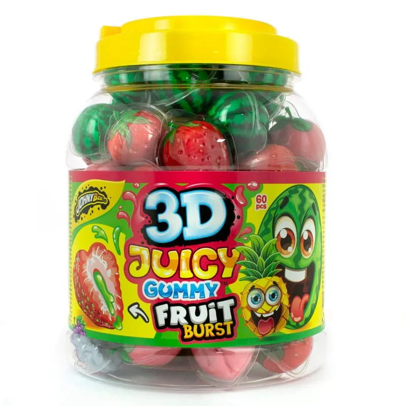 3d juicy gummy fruit