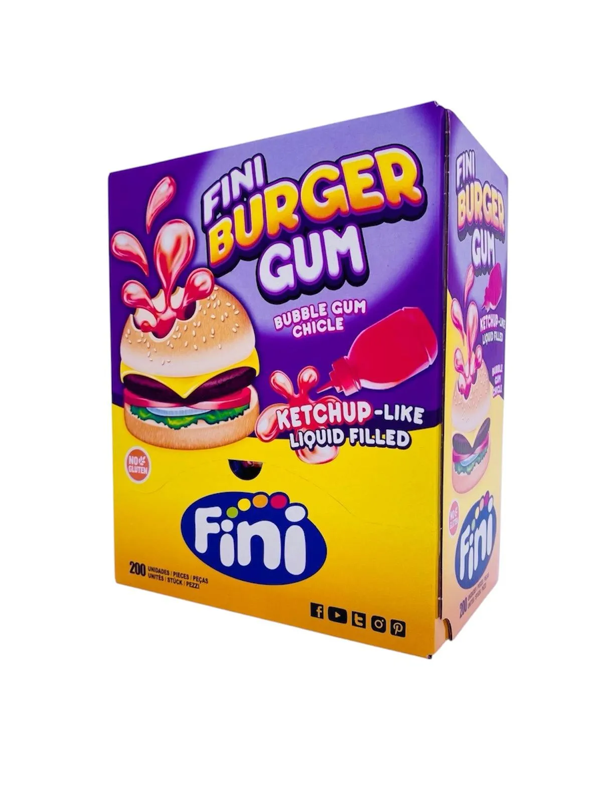 Finiboom burger gum (lot de 10)