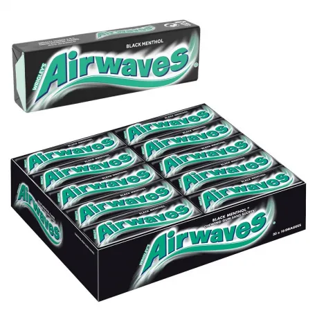 Freedent dragées Airwaves black menthol sans sucres