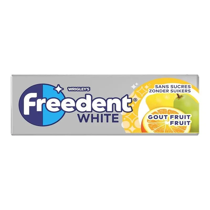 Freedent white fruits sans sucré