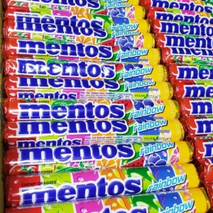 Mentos rainbow
