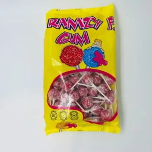 Mini sucette fraise gum (lot de 10)