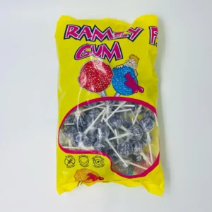 Mini sucette framboise gum (lot de 10)