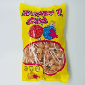 Mini sucette pêche gum (lot de 10)
