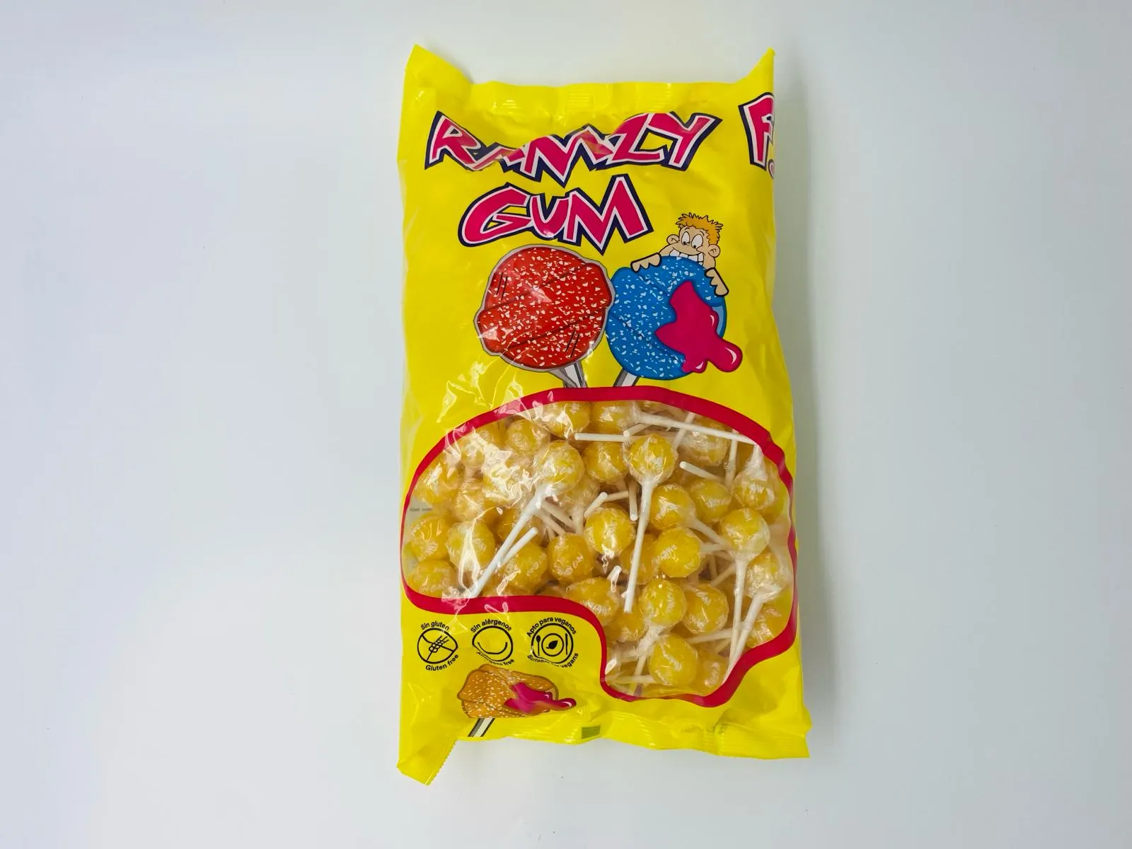 Mini sucette ramzy tropical gum (lot de 10)