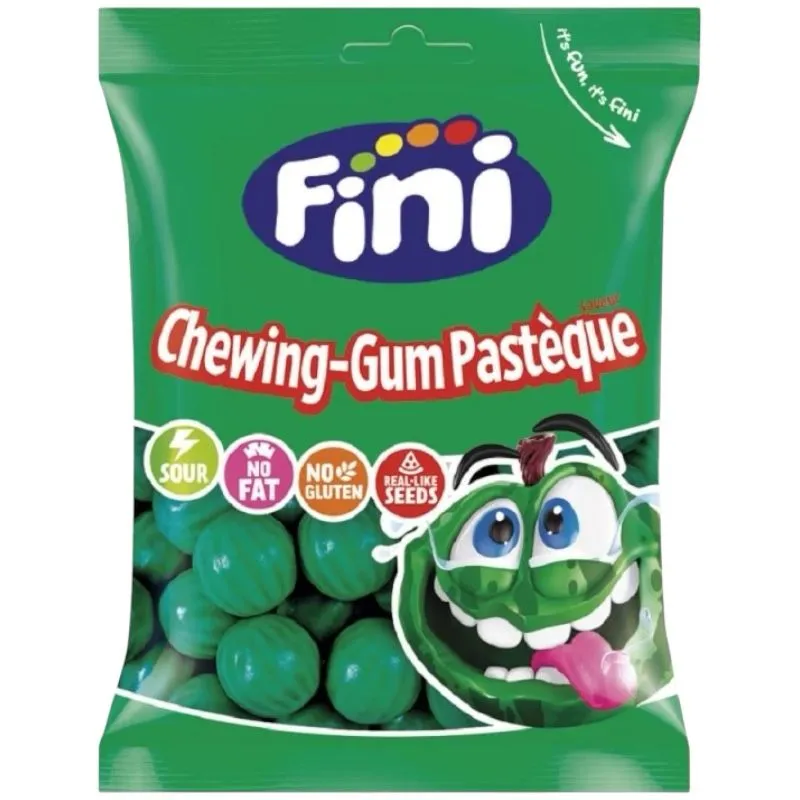 Sachet individuel de bonbons chewing gum pastèque – 90g