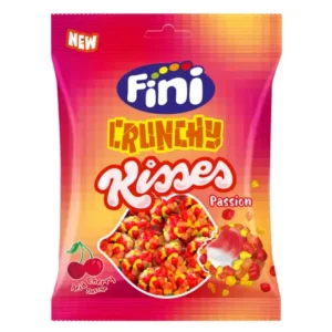 Sachet individuel de bonbons Crunchy Kisses Passion – 75g