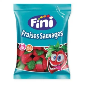 Sachet individuel de bonbons fraises sauvages lisses – 90g