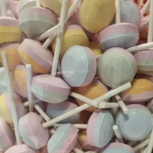 Sucettes poudre Lollies nues (lot de 10)