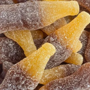 Bouteilles cola acides
